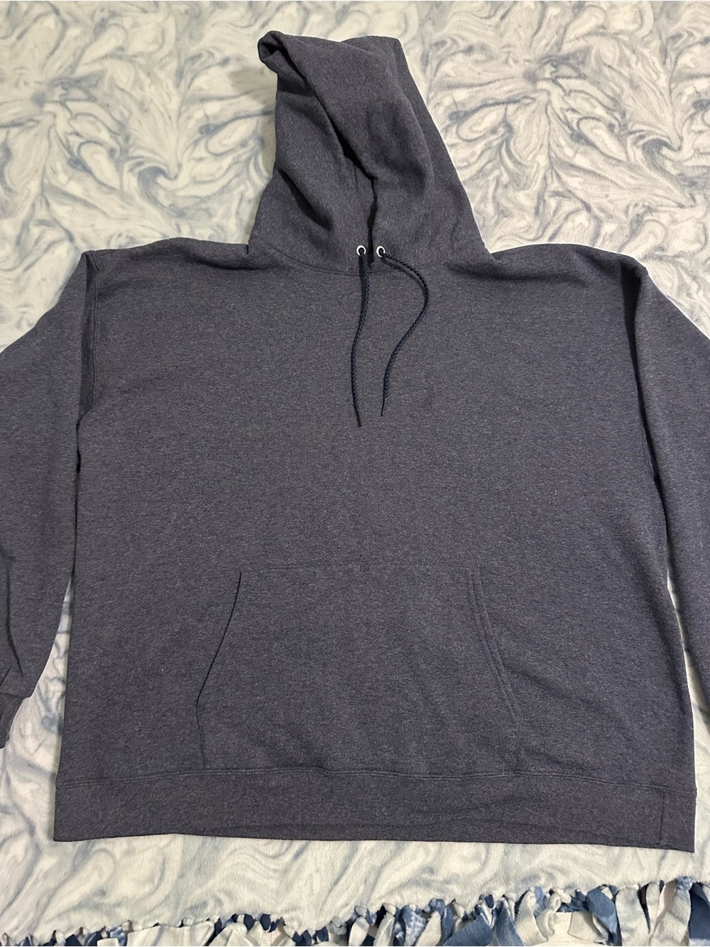 Men's Grey Hoodie Sweatshirt - Classic Pullover